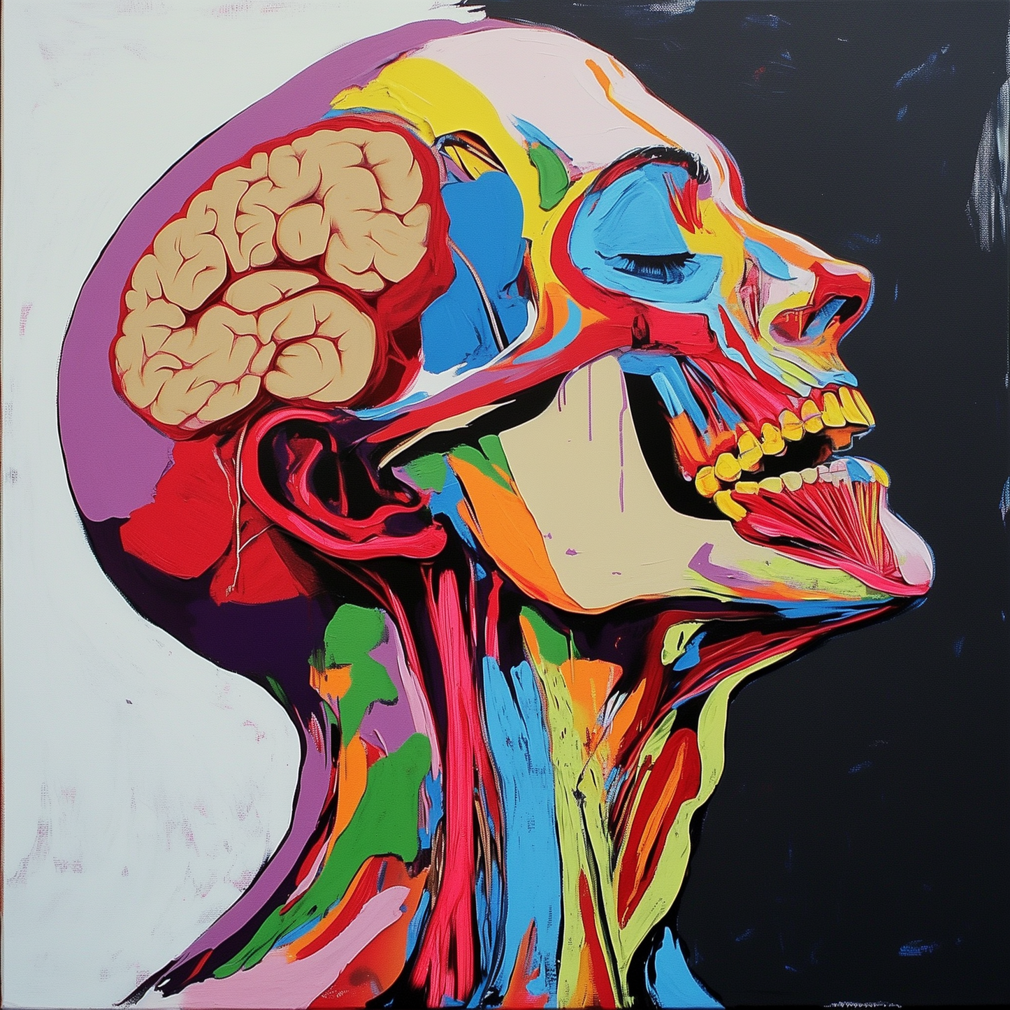 Neon Skull